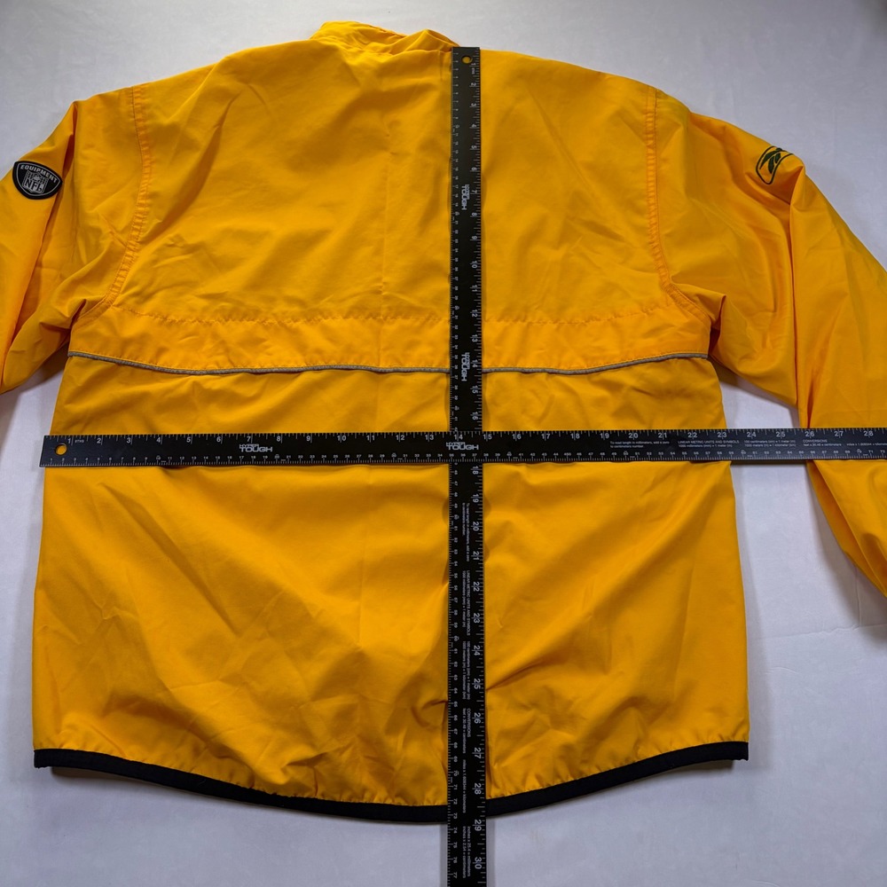 Reebok NFL Green Bay Packers Equipment Quarter Zip Windbreaker Yellow Mens M - Picture 13 of 14